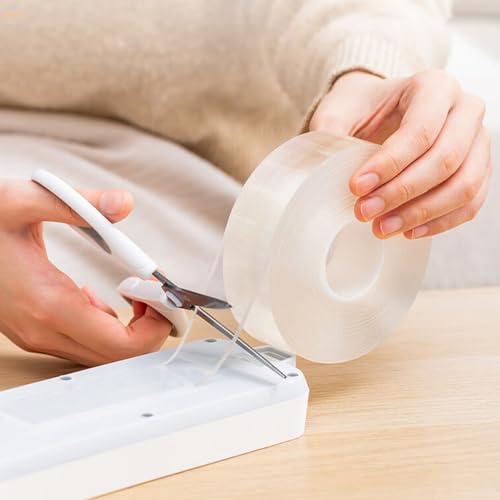 Heavy Duty Invisible Bond Nano Double Sided Mounting Adhesive Tape, 9.85FT - size: 9.85 FT