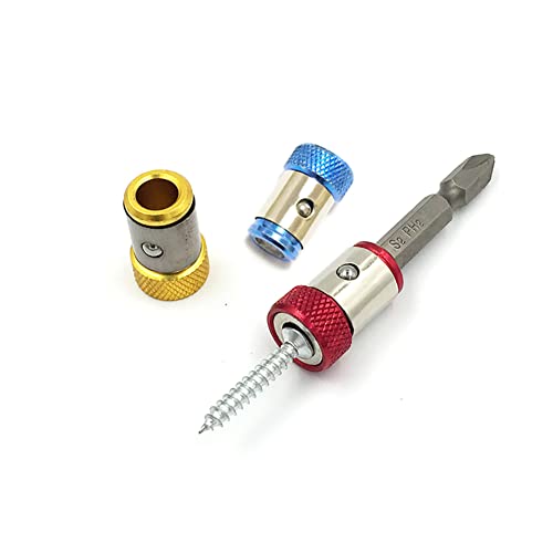 6 Pieces Magnetic Screw Ring With 2 Pieces Ph2 Screwdriver Bit Set,Magnetizer Screw Removable For 1/4 Inch/6.35mm Hex Screwdriver and Power Bits (MIX) - style: 6V2