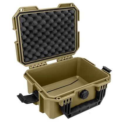 Eylar 11.8" Intact Series Compact Hard Camera Case, Lightweight and Durable Stacker Design with Foam (Dark Earth) - color: Dark Earth