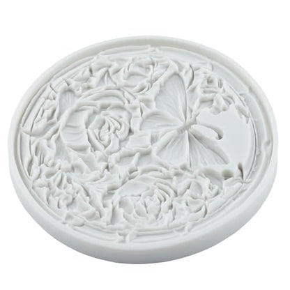 Butterfly Flower Silicone Mold Butterfly Rose Polymer Clay Molds - color: Style F
