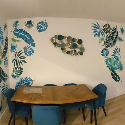 Large Palm Leaf Stencils for Painting on Walls Tropical Leaves Stencil - style: Tropical Leaf