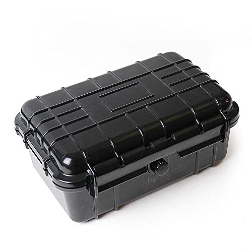 multicomp PRO 8" Weatherproof Equipment Case, made of Polypropylene Plastic, Black, 7.5" X 5" X 3.25"