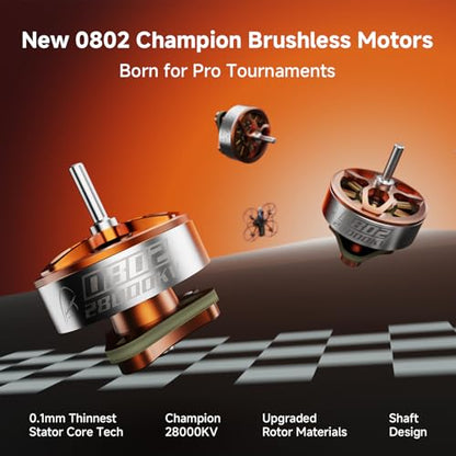 BETAFPV 4pcs 0802 28000KV Brushless Motor for 65/75mm 1S FPV Drone