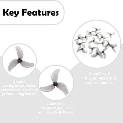 Gemfan 1611 3-Blade propellers 1.5mm for RC FPV Freestyle Tinywhoop Drone