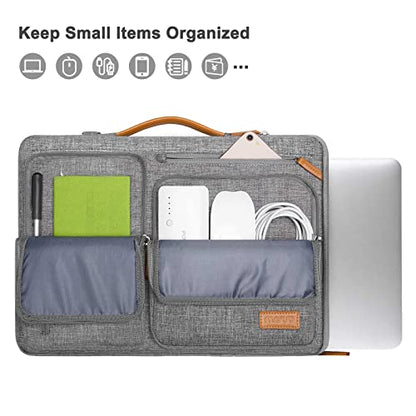 MOSISO 360 Protective Laptop Shoulder Bag, 13 inch Computer Bags - color: Gray, size: 13 inch