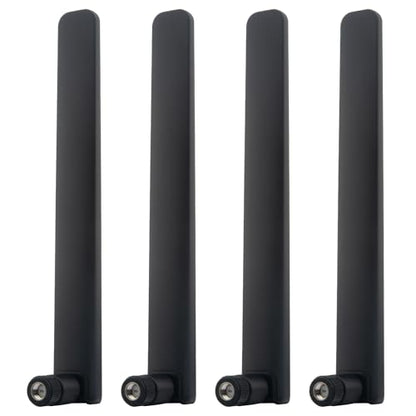 5G 4G LTE GSM 3G T-Mobile Antenna (4 pack) 600-6000MHz 10dBi Wide Band SMA Male OmniDirectional External Antenna for T-Mobile/AT&T/Verizon 5G Router Home Internet Gateway Hotspot Trail Camera - size: Black 4 Pack, style: SMA Male