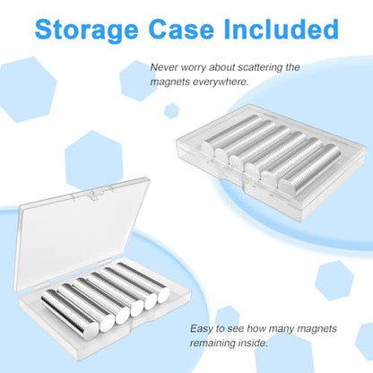 Mini Magnets, 3x2 mm Small Round Magnetic 600 Pack - size: 3x2 mm