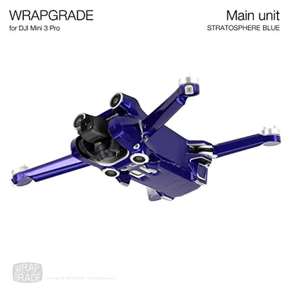 WRAPGRADE Skin Stickers Compatible with DJI Mini 3 Pro | Main Unit (Stratosphere Blue) - color: Stratosphere Blue