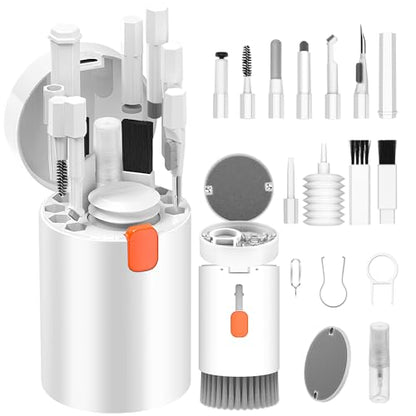 VICHYIE 20 in 1 Multifunctional Cleaner Kit for Electronic Devices (White) - color: White
