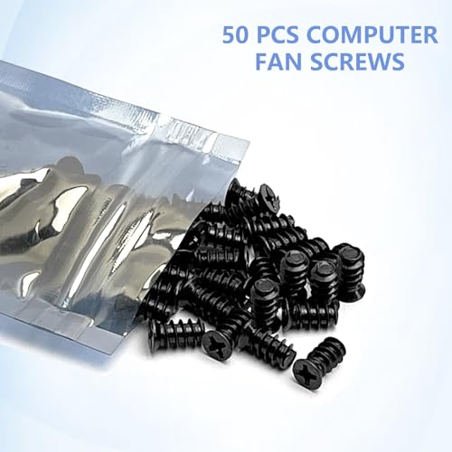 50PCS M5x10mm PC Fan Screws Kit for 60-140mm Case & Radiator - size: M5 Screws 50PCS