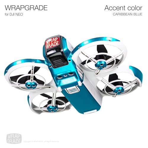 Wrapgrade for DJI NEO Accent Color Sticker (Caribbean Blue) - color: Caribbean Blue