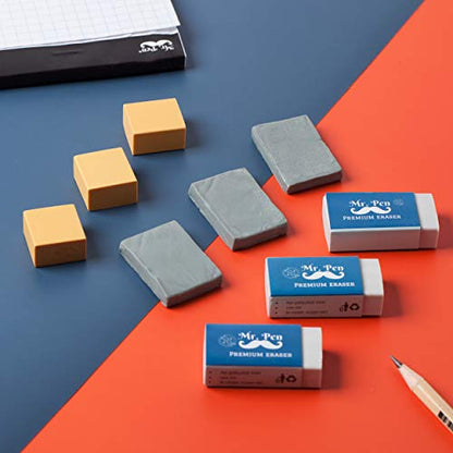 Mr. Pen- Art Eraser Set, 9 Pack, 3X White Vinyl Latex-Free
