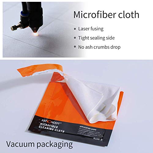 K&F Concept Microfibers Cleaning Cloths 30 Pack Individually Vacuum Wapped for Camera Lens/iPhone/Computer/iPad/LED Screen