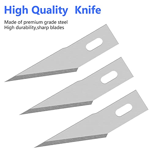 JETMORE 100 Pack Exacto Knife Blades #2, Craft Knife Blades for Art - size: #2