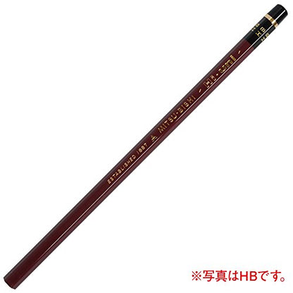 Uni Wooden Pencil, 4B, Box of 12 (HU4B) - style: 4B