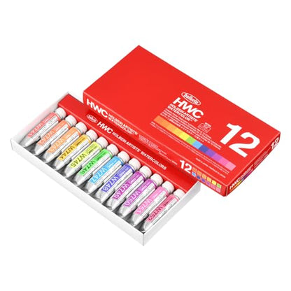 Holbein Artists' Watercolors- Set of 12, Luminous, 5 ml