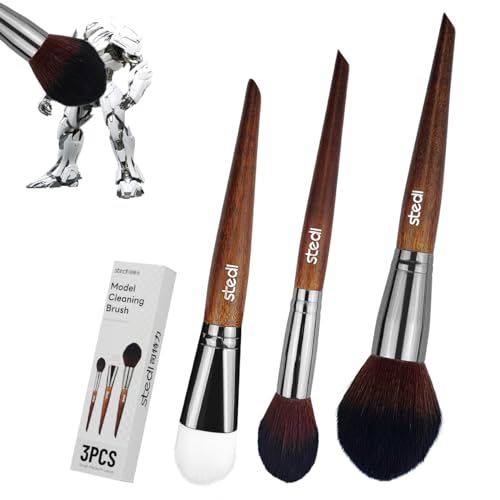stedi 3PCS Model Cleaning Brush Kit, 2 Soft & 1 Stiff Figure Duster Brush