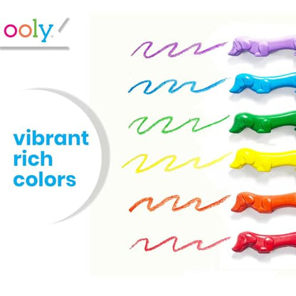 OOLY Pawsome Pups Dog-Shaped Crayons for Kids, Set of 6 - style: Pawsome Pups