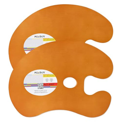 MEEDEN 2 Pack Wood Paint Palette Oil Finished: Acrylic Paint Palette - color: 2 Pack