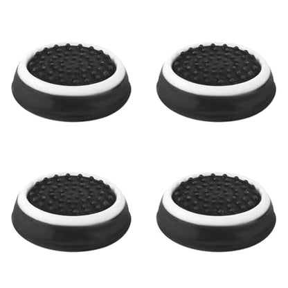 4pcs Thumb Grips Joystick Cap Cover for PS5 PS4 Xbox Series X/S Controller - color: black