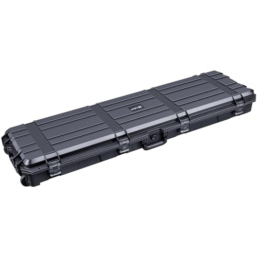 Lykus HC-13010 Hard Case with Wheels and Foam, Inner Size 48.6*11.61*4.25in - size: HC-13010