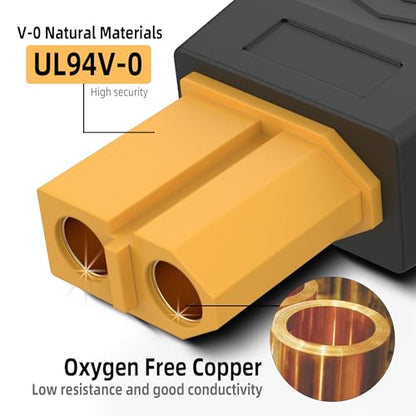 XT60 Female Pigtail 12AWG XT60 Female Connector 2pack - style: XT60 Female cable