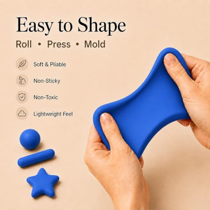 Blue Air Dry Foam Clay 100g/3.5oz, Soft & Easy to Mold - color: Blue