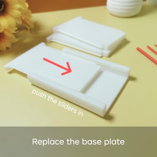 Pitoies Polymer Clay Roller Guide with Adjustable Dual-Size Plates – Create Even Clay Strips & Snakes for Crafting, DIY & Earring Tools, Fast & Easy to Use