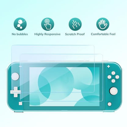 Younik Switch Lite Case, 14 in 1 Accessories Kit for NS Switch Lite (2019) - color: Green