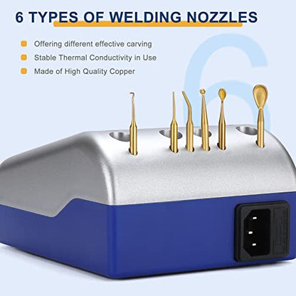 Dual Pen Waxer with 6 Tips, Multi-Purpose Wax Carving Instrument, Double Pencil Carver for Waxing