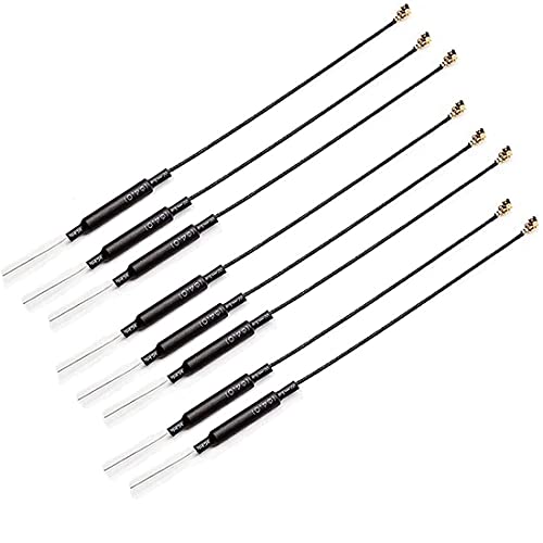 CORONIR 8 Pack IPEX 2.4G WiFi Antenna Bluetooth Module Drone Image Transmission Omnidirectional Copper Tube Receiver Antenna 3dbi - style: Pack of 8