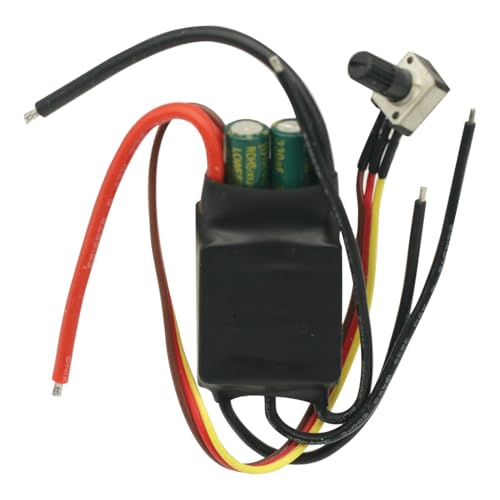DC 7-24V 200W Brushless dc Motor BLDC 3-Phase Brushless Motor Driver Hallless DC Motor Drive Board Speed Controller Module with Potentiometer,ESC Speed Controller