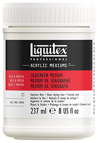 Liquitex Professional Silkscreen Gel Medium, 237ml (8-oz) - color: Silkscreen, size: 1 Count (Pack of 1), style: 8-oz