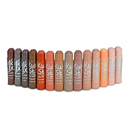 Kwik Stix Solid Paint Pens, Assorted Skin Tones, Pack of 14