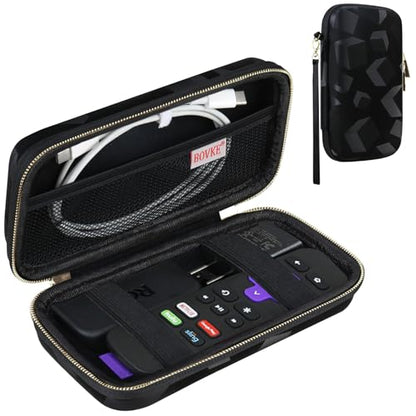 BOVKE Case for Roku Voice Remote/Roku Voice Remote Pro 2nd Ed, Black Cube - color: Black Cube