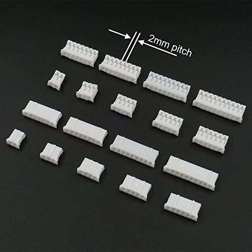 PH 2.0mm Connectors Sockets Cable Kit Compatible with JST-PH 2.0mm Pitch Connectors Wires Stemma