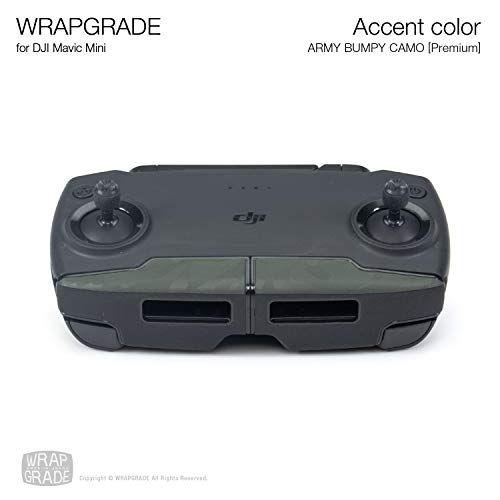Wrapgrade Skin Compatible with DJI Mavic Mini & 2 SE & 4K | Accent Color (Army Bumpy CAMO) - color: Army Bumpy Camo