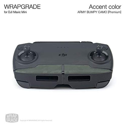 Wrapgrade Skin Compatible with DJI Mavic Mini & 2 SE & 4K | Accent Color (Army Bumpy CAMO) - color: Army Bumpy Camo