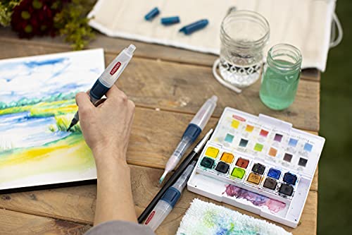 Derwent Inktense Paint 12 Pan Palette #2 (New) - size: 1 Count (Pack of 1), style: 12 Half Pans #02
