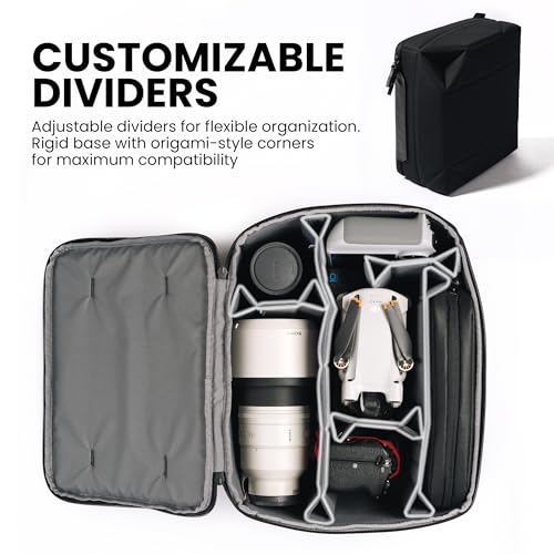NANUK N-Cubik 13M Camera Bag Insert – Medium Water-Resistant Cube – Shockproof Protective Camera Insert for Backpack (11,4”x 12,5” x 5,1”) - size: 13M Medium 11.4 x 12.5 x 5.1"