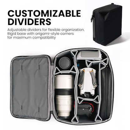 NANUK N-Cubik 13M Camera Bag Insert – Medium Water-Resistant Cube – Shockproof Protective Camera Insert for Backpack (11,4”x 12,5” x 5,1”) - size: 13M Medium 11.4 x 12.5 x 5.1"