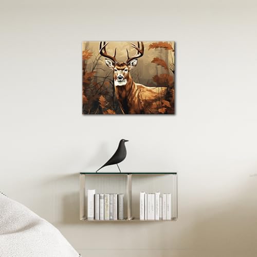 TUMOVO Whitetail Deer Paint by Numbers Craft Kit for Adults - color: Deer