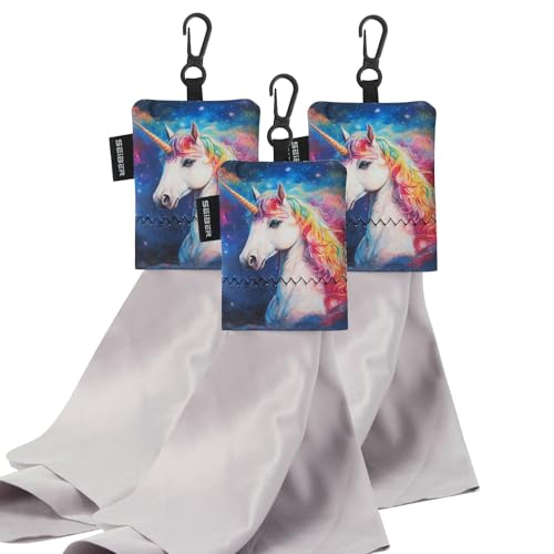 SEIBER Microfiber Eyeglass Cleaning Cloth for Glasses, 3PCS, unicornP - color: Unicorn P-(3pack)