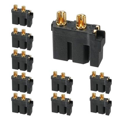 ELFCULB 10PCS Amass XT30U(2+2) Female Connectors for FPV Drones - color: 10pcs XT30U(2+2) Female
