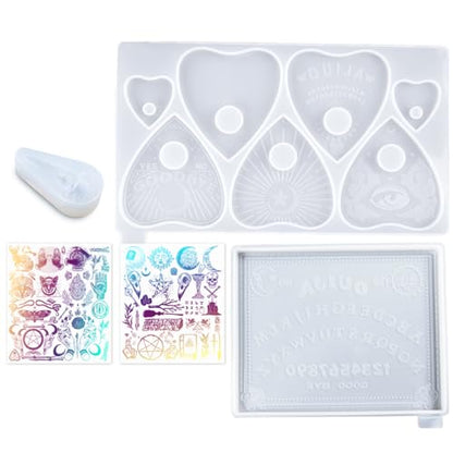 Spirit Board Planchette Silicone Mold Epoxy Resin Insert Film Pack of 5