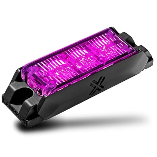 LAMPHUS NanoFlare 3W Purple LED Police Grill Strobe Warning Light for Truck - color: Purple, size: 3W - 1 Pack