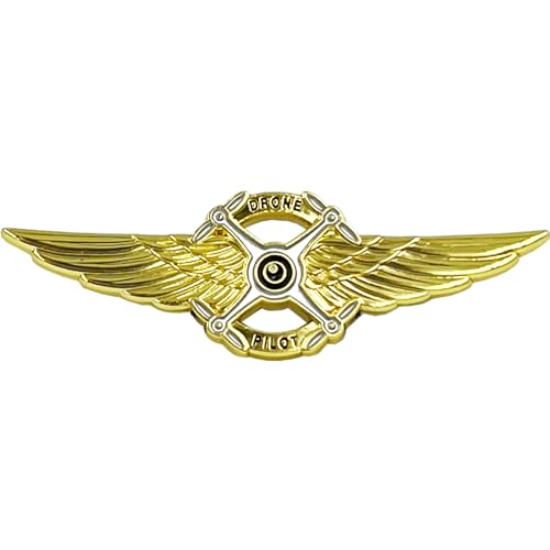 EL13-016 Full Size UAS FAA Commercial Drone Pilot Wings pin