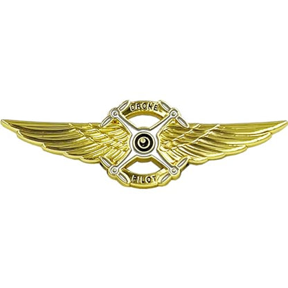 EL13-016 Full Size UAS FAA Commercial Drone Pilot Wings pin