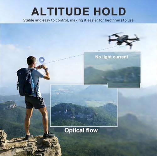 Drone with Camera for Kids Adults Beginners FPV RC Mini Drone One-Key Take Off/Landing 3 Speeds