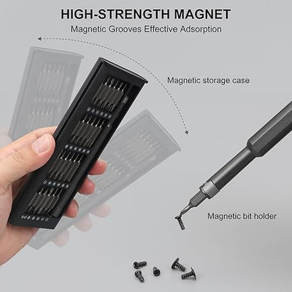 SHARDEN Precision Screwdriver Set for Electronic Repair 49 in 1 - color: 49 in 1 Black